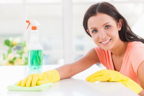 Professional commercial cleaning for an SW5 business premises exterior and entrance area