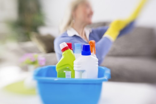 Local after builders cleaning team working in SW5