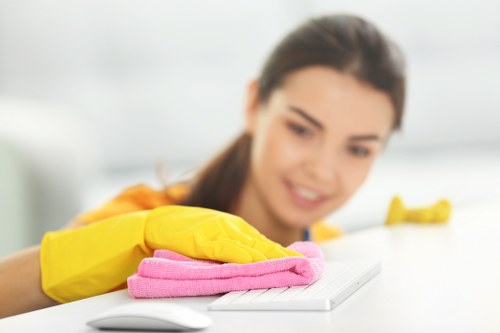 Booking and payment clauses for a UK cleaning service